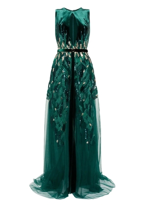 Saiid Kobeisy sequin-embellished dress - Green