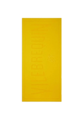 Vilebrequin logo beach towel - Yellow