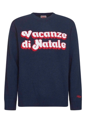 MC2 Saint Barth jacquard long-sleeved sweater - Blue