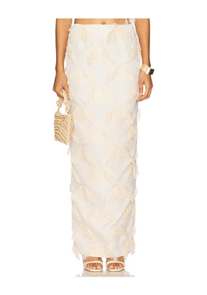 Paris Georgia Iona Skirt in Cream. Size L. Also in S.