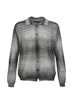 Taakk polo-collar cardigan - Grey