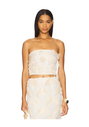 Paris Georgia Iona Tube Top in Beige. Size L. Also in M, S.