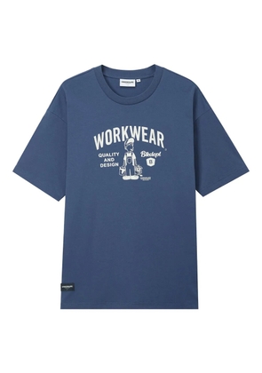 CHOCOOLATE graphic-print T-shirt - Blue