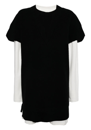 tout a coup V-neck jumper set - Black