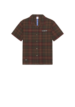 Rivvia Projects VV Plaid Shirt in Burgundy,Green. Size L. Also in M, S.