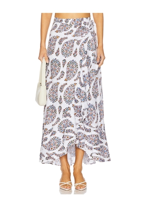 Rosewater House Golestan Ruffle Skirt in Ivory. Size M/L. Also in S/M.