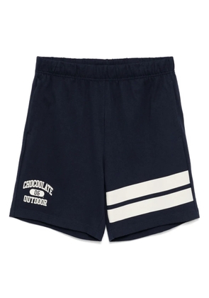 CHOCOOLATE logo-printed shorts - Blue