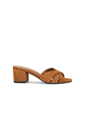 Schutz Keefa Block Mule in Cognac. Size 10. Also in 6, 6.5, 7.5, 8, 8.5, 9, 9.5.