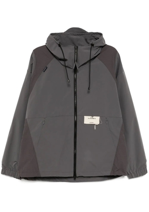 FIVE CM logo-patch sport jacket - Grey