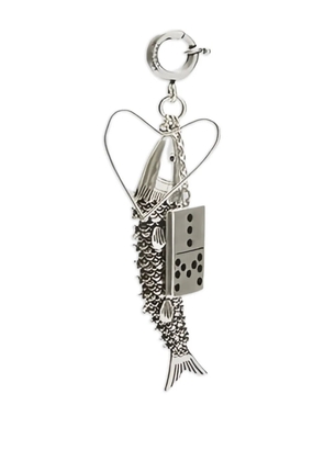 ISABEL MARANT fish domino keyring - Silver