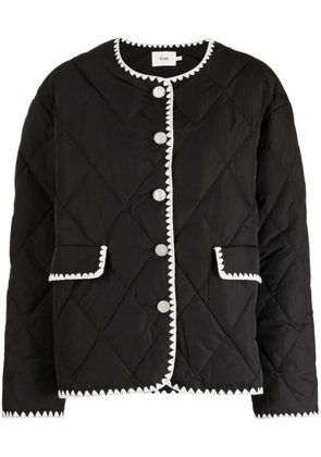 b+ab quilted buttoned jacket - Black