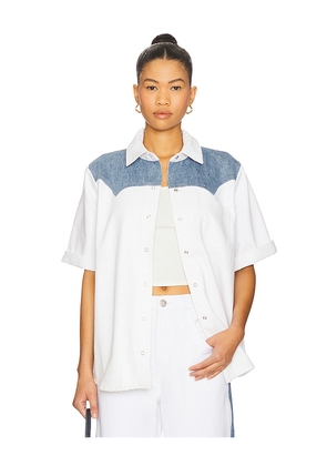 Seventy + Mochi Eva Shirt in White. Size L. Also in M, XL.