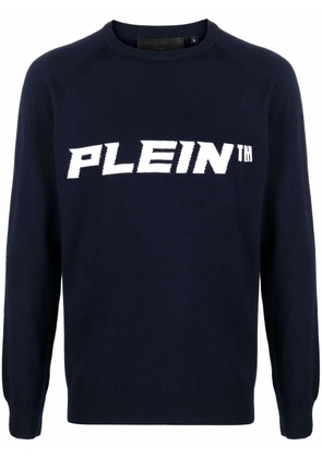 Philipp Plein logo-print jumper - Blue