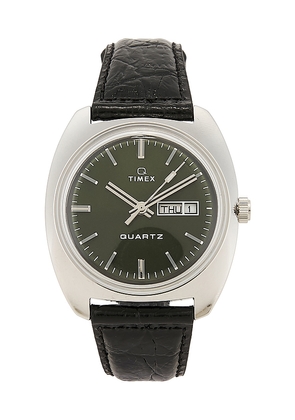 Timex 1978 Leather Strap 37.5mm Watch in Black.
