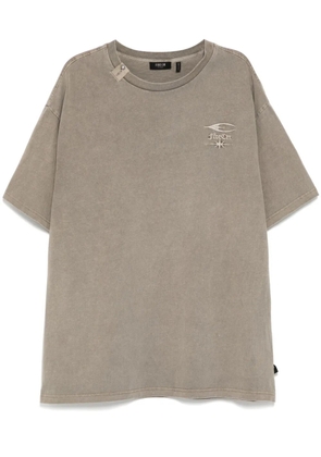 FIVE CM logo-embroidered T-shirt - Neutrals