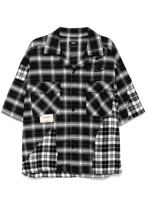 FIVE CM checked shirt - Black