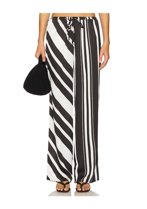 SNDYS Agnes Pant in Black,White. Size L. Also in M, S, XS, XXL, XXS.