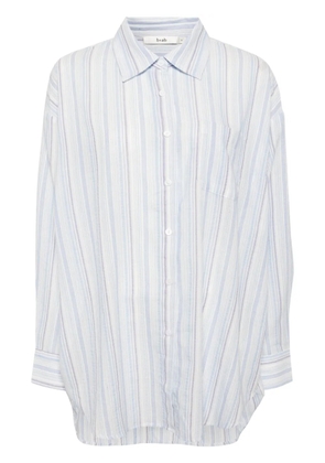 b+ab striped button-up shirt - Blue