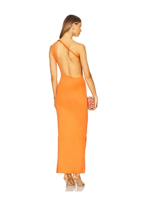 SNDYS Juniper Maxi Dress in Orange. Size L. Also in M, S, XL, XS, XXS.