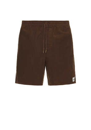 Rhythm Classic Cord Jam Shorts in Brown. Size 34. Also in 36.