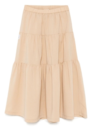 CHOCOOLATE tiered skirt - Neutrals