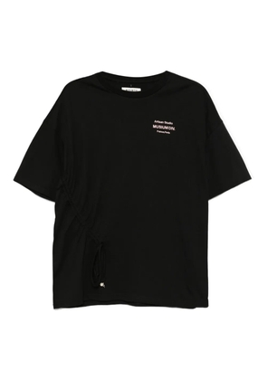 Musium Div. logo-embroidered T-shirt - Black