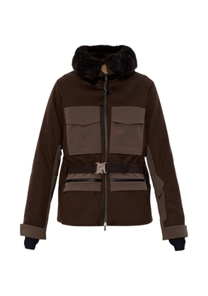 Sease collar belted jacket - Brown