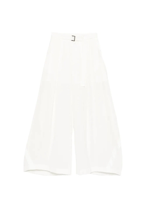 sacai buckle trousers - White