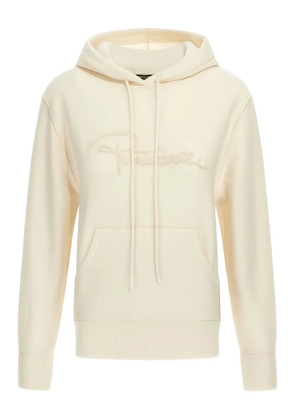 Roberto Cavalli embroidered hoodie - Neutrals