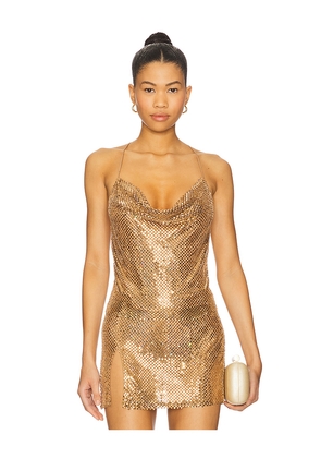 retrofete Shiloh Embellished Cami in Metallic Gold. Size L. Also in XL.