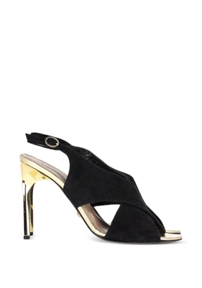 Diane Von Furstenberg Vintage cross-strap sandals - Black