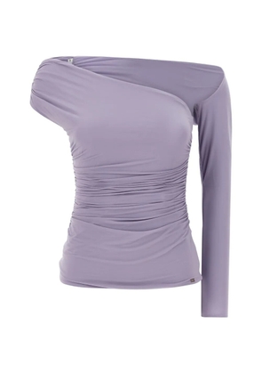 Elisabetta Franchi one-shoulder asymmetrical top - Purple