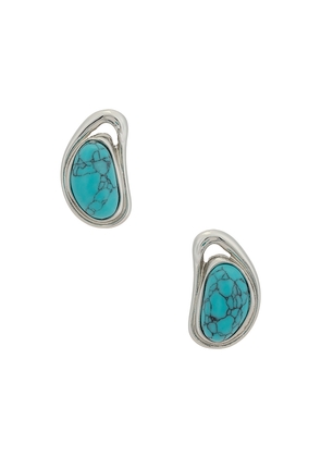 petit moments Valia Earrings in Teal.