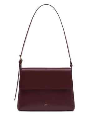 A.P.C. Virginie leather shoulder bag - Red