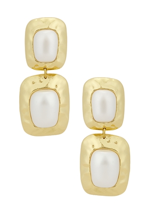 petit moments Martina Earrings in Metallic Gold.