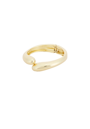petit moments Medium Livorno Cuff in Metallic Gold.