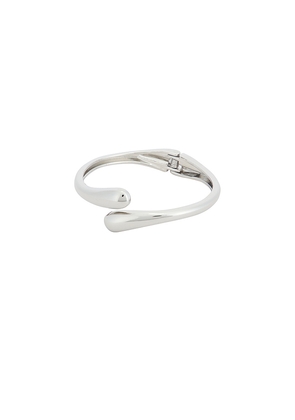 petit moments Thin Livorno Cuff in Metallic Silver.