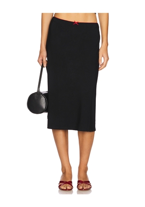 RAT BOI Tencel Slip Skirt in Black. Size L. Also in S, XS.