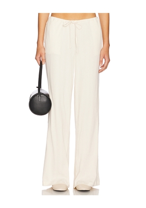 RAT BOI Pointelle Pant in Ivory. Size L. Also in M, S, XL, XS.