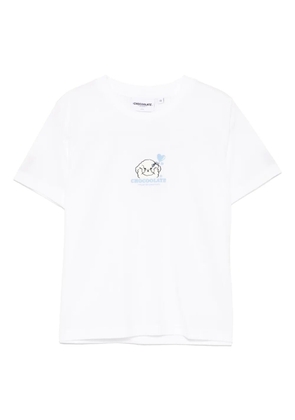 CHOCOOLATE logo-embroidered T-shirt - White