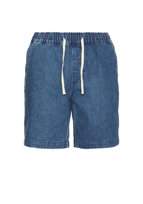 Rhythm Denim Jam Shorts in Blue. Size 30. Also in 32, 34.