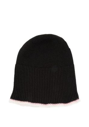 Barrie ribbed-trim beanie hat - Brown