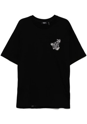 FIVE CM logo-embroidered T-shirt - Black