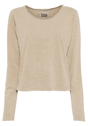 izzue long-sleeved T-shirt - Neutrals