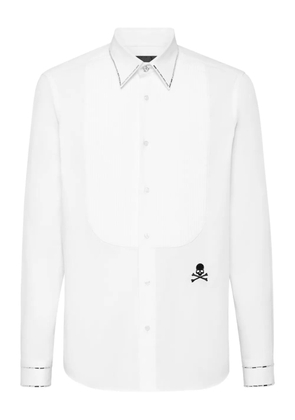 Philipp Plein Tie Cut Crystals shirt - White