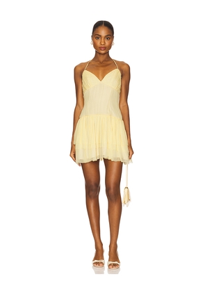 Tularosa Ada Mini Dress in Yellow. Size L. Also in M, S, XL, XS, XXS.