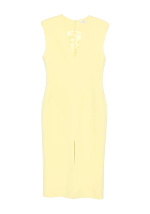 Givenchy V-neck split dress - Yellow