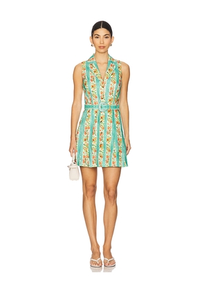 SALONI Livi Short Dress in Green. Size 4. Also in 8.