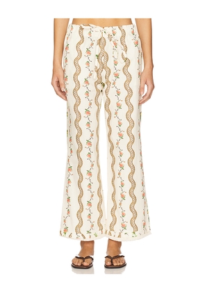 SIEDRES Savina Pants in Cream. Size 36. Also in 38, 40, 42.