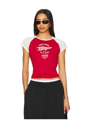 The Laundry Room Thirst Knows No Season - Raglan Tee in Red. Size L. Also in M, S, XL, XS.